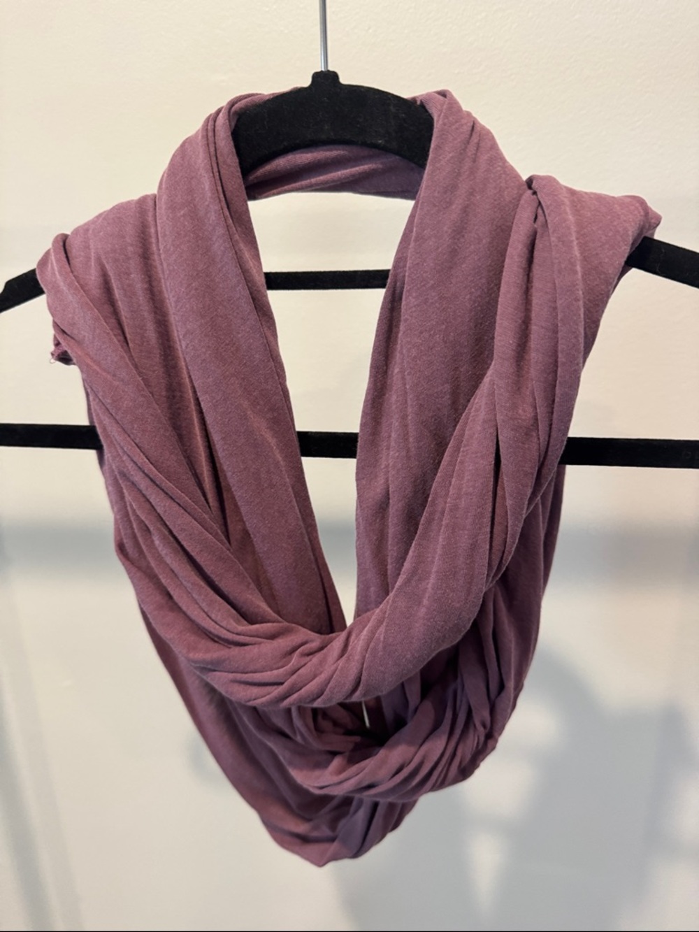 Women's Supima Cotton Infinity Scarf - Mauve Purple